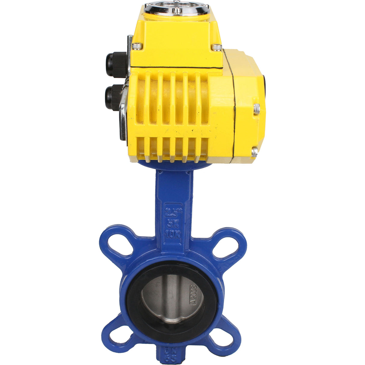 Wasser-Schmetterlingsventil Elephant ggg50-316l-epdm-elephant-380, Gehäusematerial - Gusseisen GGG50, Scheibenmaterial - Edelstahl AISI 316L, Dichtung - EPDM, elektrisch betätigt