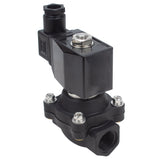 Zweiwege-Elektromagnetventil, normalerweise geschlossen, direkt wirkend, Elephant VS2W-503N-NC G NBR 110/220 V, Gehäusematerial – Nylon 66, Dichtung – NBR