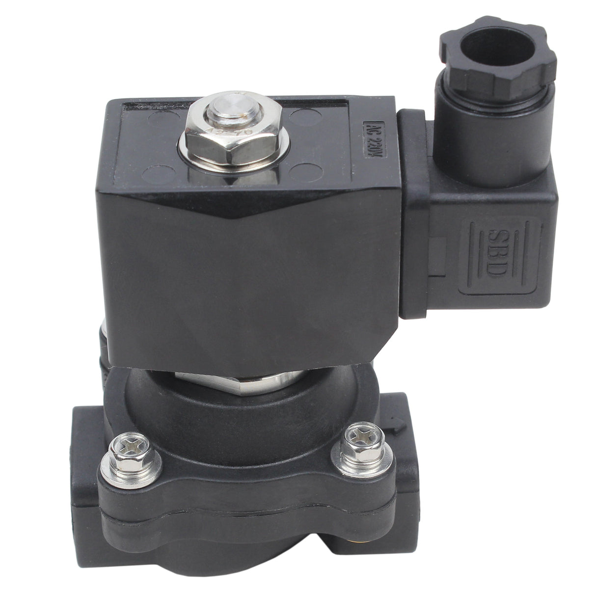 Zweiwege-Elektromagnetventil, normalerweise geschlossen, direkt wirkend, Elephant VS2W-503N-NC G NBR 110/220 V, Gehäusematerial – Nylon 66, Dichtung – NBR