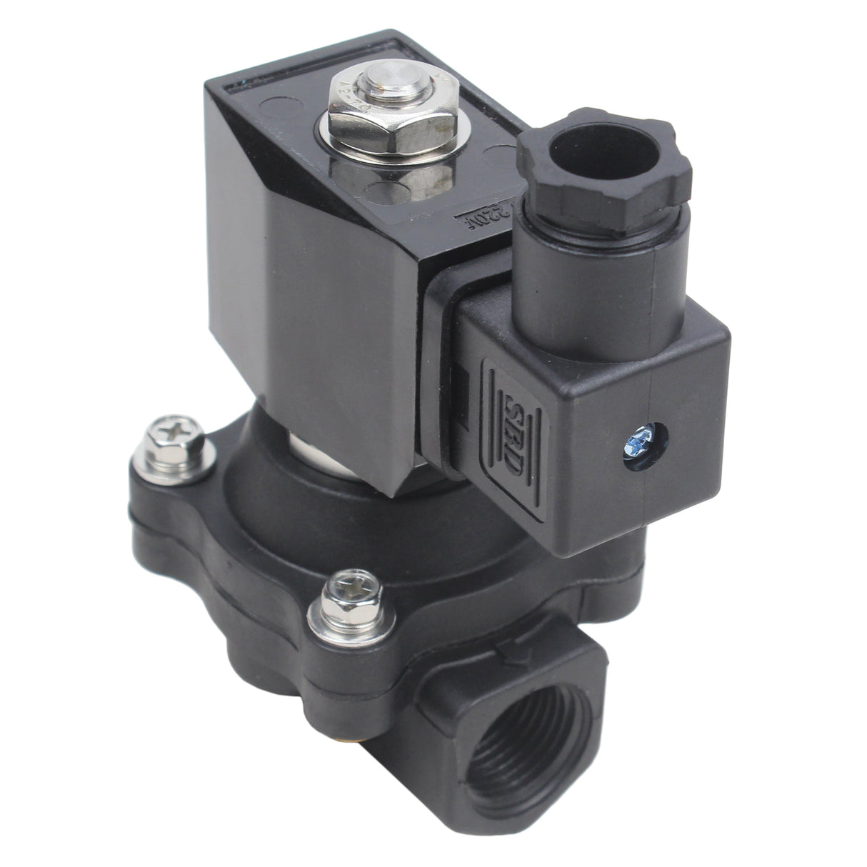 Zweiwege-Elektromagnetventil, normalerweise geschlossen, direkt wirkend, Elephant VS2W-503N-NC G NBR 110/220 V, Gehäusematerial – Nylon 66, Dichtung – NBR