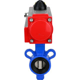 Wasser-Schmetterlingsventil Elephant al-316l-epdm-elephant-sa, Gehäusematerial - Aluminiumlegierung, Scheibenmaterial - Edelstahl AISI 316L, Dichtung - EPDM, pneumatisch betätigt