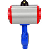 Wasser-Schmetterlingsventil Elephant al-316l-epdm-elephant-da, Gehäusematerial - Aluminiumlegierung, Scheibenmaterial - Edelstahl AISI 316L, Dichtung - EPDM, pneumatisch betätigt
