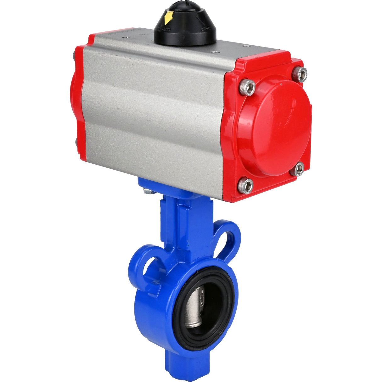 Wasser-Schmetterlingsventil Elephant al-316l-epdm-elephant-sa, Gehäusematerial - Aluminiumlegierung, Scheibenmaterial - Edelstahl AISI 316L, Dichtung - EPDM, pneumatisch betätigt