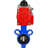 Wasser-Schmetterlingsventil Elephant al-316l-epdm-elephant-sa, Gehäusematerial - Aluminiumlegierung, Scheibenmaterial - Edelstahl AISI 316L, Dichtung - EPDM, pneumatisch betätigt