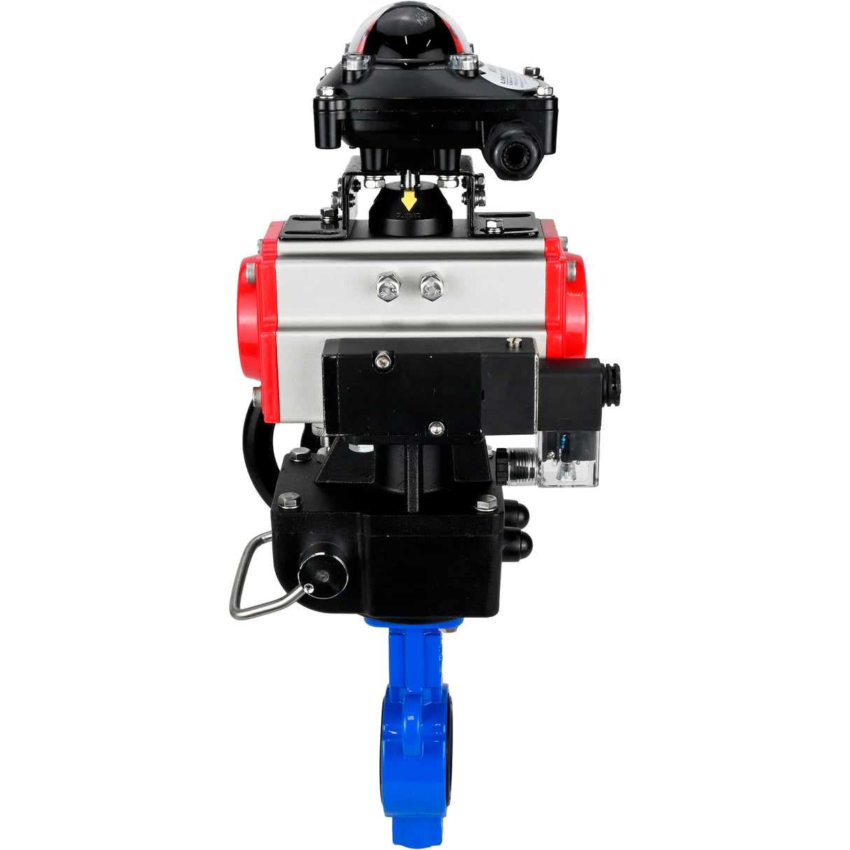 Wasser-Schmetterlingsventil Elephant al-316l-epdm-elephant-da-4m310-24-apl210n-hdm, Gehäusematerial - Aluminiumlegierung, Scheibenmaterial - Edelstahl AISI 316L, Dichtung - EPDM, pneumatisch betätigt