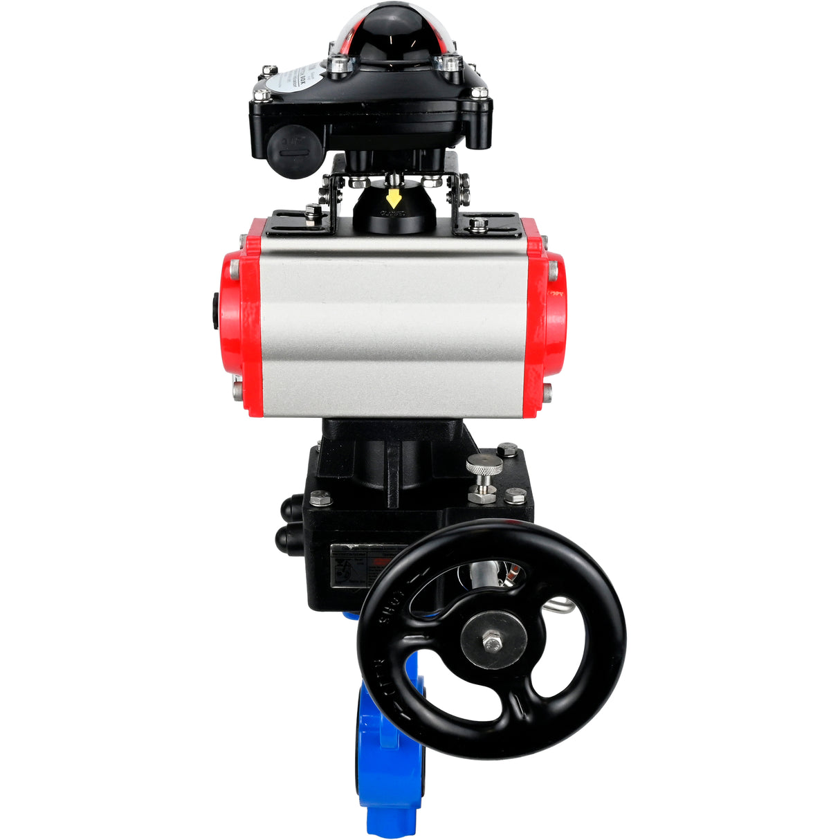 Wasser-Schmetterlingsventil Elephant al-316l-epdm-elephant-da-4m310-24-apl210n-hdm, Gehäusematerial - Aluminiumlegierung, Scheibenmaterial - Edelstahl AISI 316L, Dichtung - EPDM, pneumatisch betätigt
