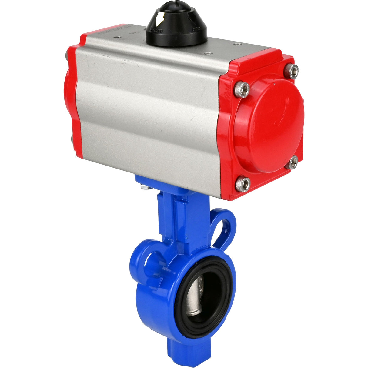 Wasser-Schmetterlingsventil Elephant al-316l-epdm-elephant-sa-4m310-110/220, Gehäusematerial - Aluminiumlegierung, Scheibenmaterial - Edelstahl AISI 316L, Dichtung - EPDM, pneumatisch betätigt