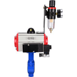 Wasser-Schmetterlingsventil Elephant al-316l-epdm-elephant-da-4m310-110/220-afc2000, Gehäusematerial - Aluminiumlegierung, Scheibenmaterial - Edelstahl AISI 316L, Dichtung - EPDM, pneumatisch betätigt