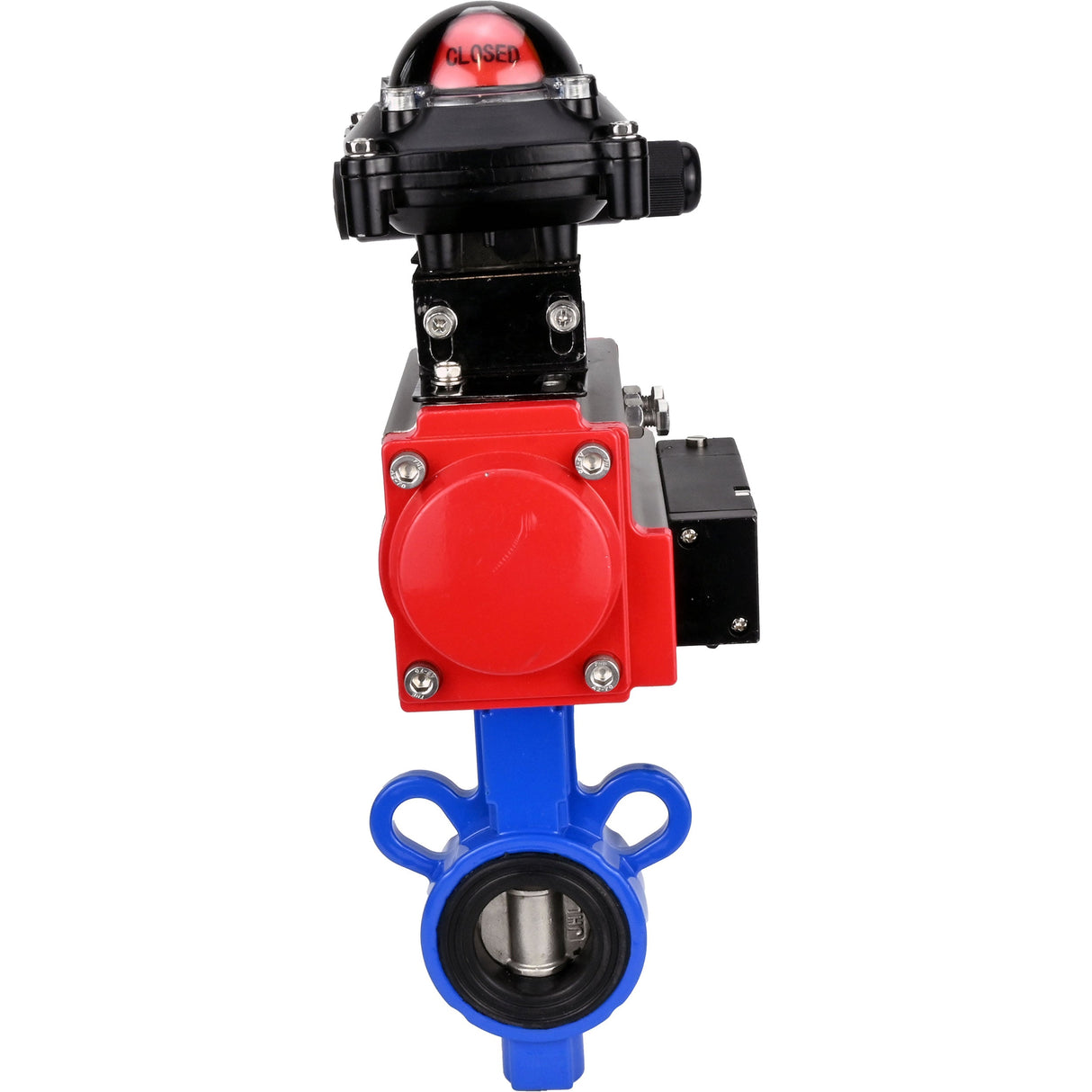 Wasser-Schmetterlingsventil Elephant al-316l-epdm-elephant-sa-4m310-110/220-apl210n, Gehäusematerial - Aluminiumlegierung, Scheibenmaterial - Edelstahl AISI 316L, Dichtung - EPDM, pneumatisch betätigt