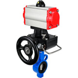 Wasser-Schmetterlingsventil Elephant al-316l-epdm-elephant-da-4m310-110/220-hdm, Gehäusematerial - Aluminiumlegierung, Scheibenmaterial - Edelstahl AISI 316L, Dichtung - EPDM, pneumatisch betätigt