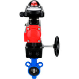 Wasser-Schmetterlingsventil Elephant al-316l-epdm-elephant-da-apl210n-hdm, Gehäusematerial - Aluminiumlegierung, Scheibenmaterial - Edelstahl AISI 316L, Dichtung - EPDM, pneumatisch betätigt