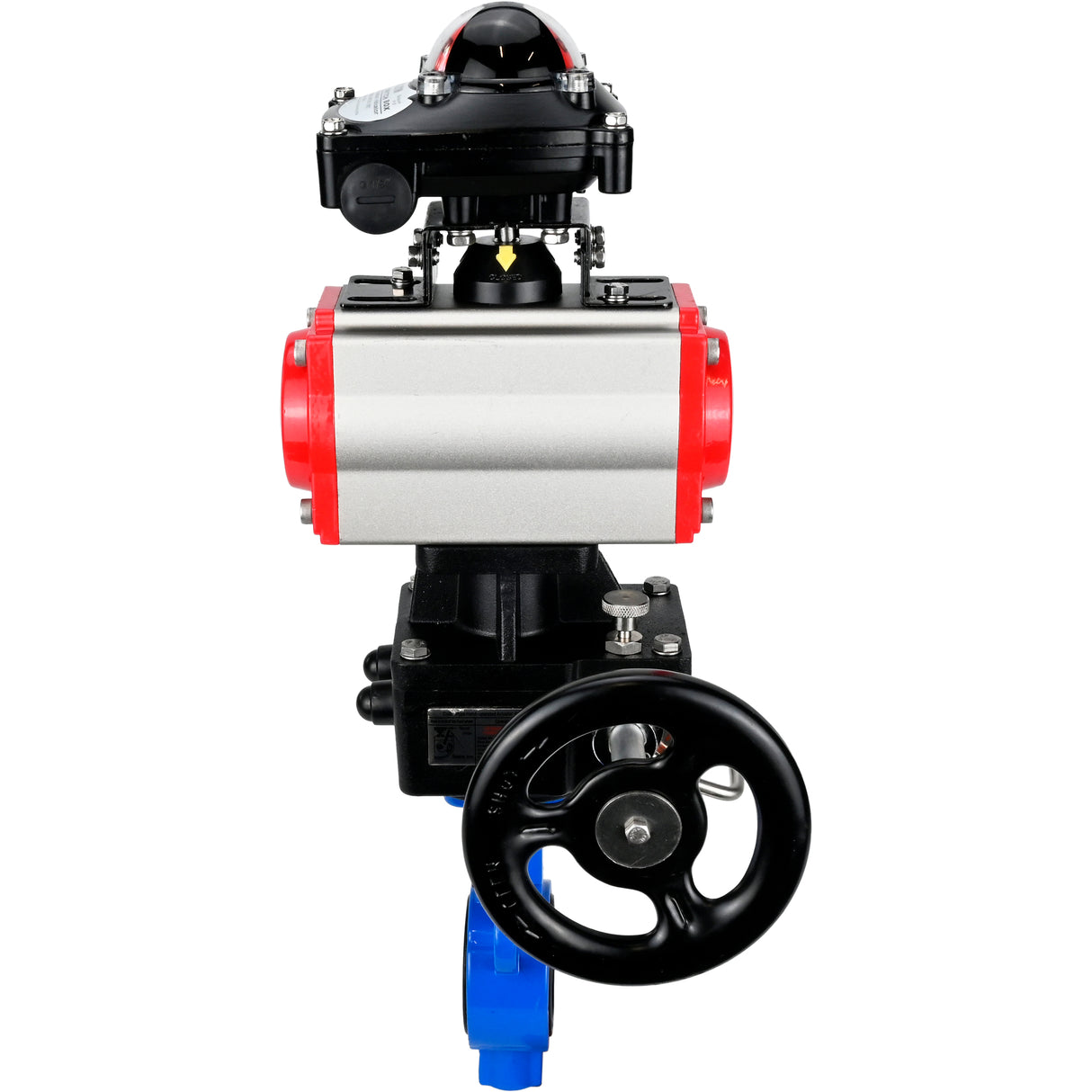 Wasser-Schmetterlingsventil Elephant al-316l-epdm-elephant-da-apl210n-hdm, Gehäusematerial - Aluminiumlegierung, Scheibenmaterial - Edelstahl AISI 316L, Dichtung - EPDM, pneumatisch betätigt