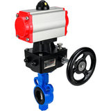 Wasser-Schmetterlingsventil Elephant al-316l-epdm-elephant-da-hdm, Gehäusematerial - Aluminiumlegierung, Scheibenmaterial - Edelstahl AISI 316L, Dichtung - EPDM, pneumatisch betätigt