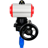 Wasser-Schmetterlingsventil Elephant al-316l-epdm-elephant-da-hdm, Gehäusematerial - Aluminiumlegierung, Scheibenmaterial - Edelstahl AISI 316L, Dichtung - EPDM, pneumatisch betätigt