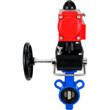 Wasser-Schmetterlingsventil Elephant al-316l-epdm-elephant-da-hdm, Gehäusematerial - Aluminiumlegierung, Scheibenmaterial - Edelstahl AISI 316L, Dichtung - EPDM, pneumatisch betätigt