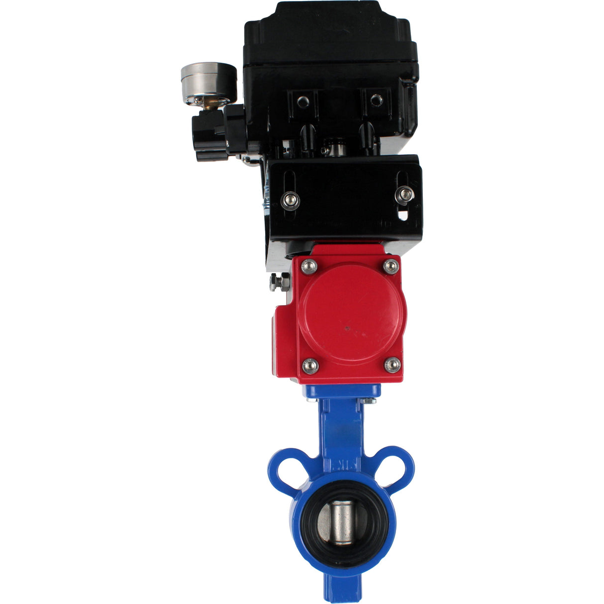 Wasser-Schmetterlingsventil Elephant al-316l-epdm-elephant-da-yt1000rsi, Gehäusematerial - Aluminiumlegierung, Scheibenmaterial - Edelstahl AISI 316L, Dichtung - EPDM, pneumatisch betätigt