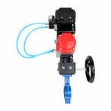 Wasser-Schmetterlingsventil Elephant al-316l-epdm-elephant-da-yt1000rsi-hdm, Gehäusematerial - Aluminiumlegierung, Scheibenmaterial - Edelstahl AISI 316L, Dichtung - EPDM, pneumatisch betätigt
