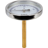 Bimetall-Axialthermometer Elephant TB-311-A1,5 PN10-24, Edelstahl, Eintauchlänge 46-200mm, Genauigkeitsklasse - 1,5