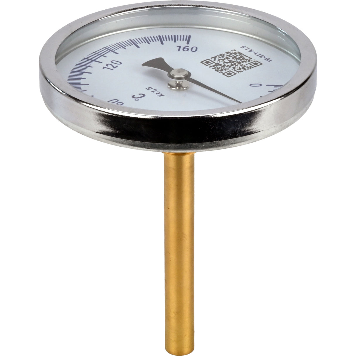 Bimetall-Axialthermometer Elephant TB-311-A1,5 PN10-24, Edelstahl, Eintauchlänge 46-200mm, Genauigkeitsklasse - 1,5