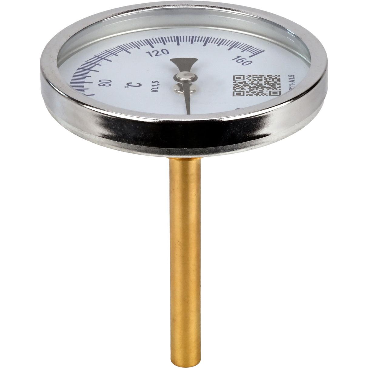 Bimetall-Axialthermometer Elephant TB-311-A1,5 PN10-24, Edelstahl, Eintauchlänge 46-200mm, Genauigkeitsklasse - 1,5