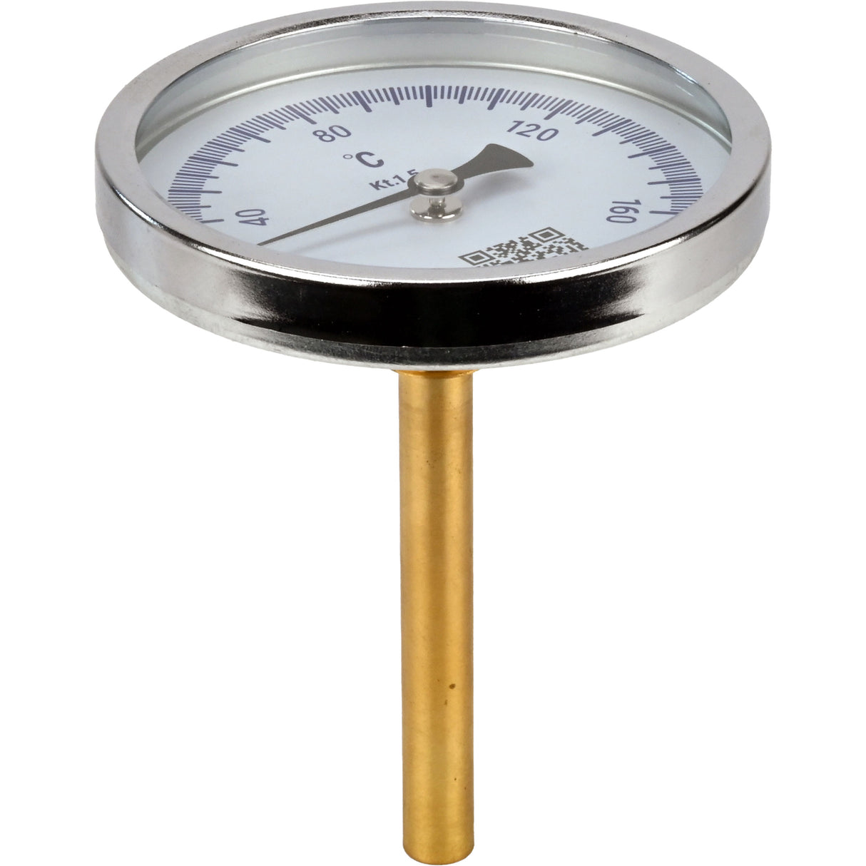 Bimetall-Axialthermometer Elephant TB-311-A1,5 PN10-24, Edelstahl, Eintauchlänge 46-200mm, Genauigkeitsklasse - 1,5