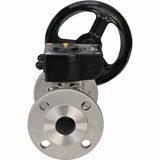 Kugelhahn aus Edelstahl Elephant ksfpt-304-180-ham, Gehäusematerial - Edelstahl AISI 304, Kugelmaterial - Edelstahl AISI 304, Dichtung - PTFE, handbetätigt