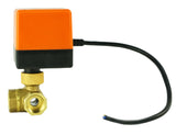 Messingkugel-3-Wege-Ventil mit NPT/BSP-T-Gewinde und Standardanschluss Elephant RP.BRASS.120.MM 232 PSI mit elektrisch betätigter 110 VAC ohne Endschalter