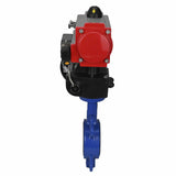 Wasser-Schmetterlingsventil Elephant st-316l-viton-da-4m310-24v-hdm, Gehäusematerial - Kohlenstoffstahl WCB, Scheibenmaterial - Edelstahl AISI 316L, Dichtung - VITON, pneumatisch betätigt