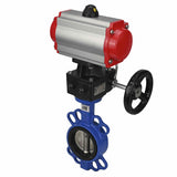 Wasserabsperrklappe Elephant st-316l-viton-da-4m310-110/220v-hdm, Gehäusematerial – Kohlenstoffstahl WCB, Scheibenmaterial – Edelstahl AISI 316L, Dichtung – VITON, pneumatischer Antrieb betätigt