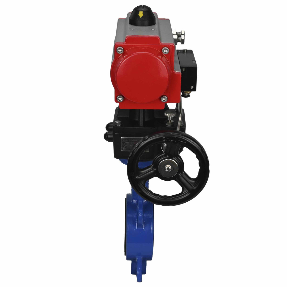 Wasser-Schmetterlingsventil Elephant st-316l-viton-da-4m310-24v-hdm, Gehäusematerial - Kohlenstoffstahl WCB, Scheibenmaterial - Edelstahl AISI 316L, Dichtung - VITON, pneumatisch betätigt