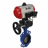 Wasser-Schmetterlingsventil Elephant st-316l-viton-da-4m310-24v-hdm, Gehäusematerial - Kohlenstoffstahl WCB, Scheibenmaterial - Edelstahl AISI 316L, Dichtung - VITON, pneumatisch betätigt