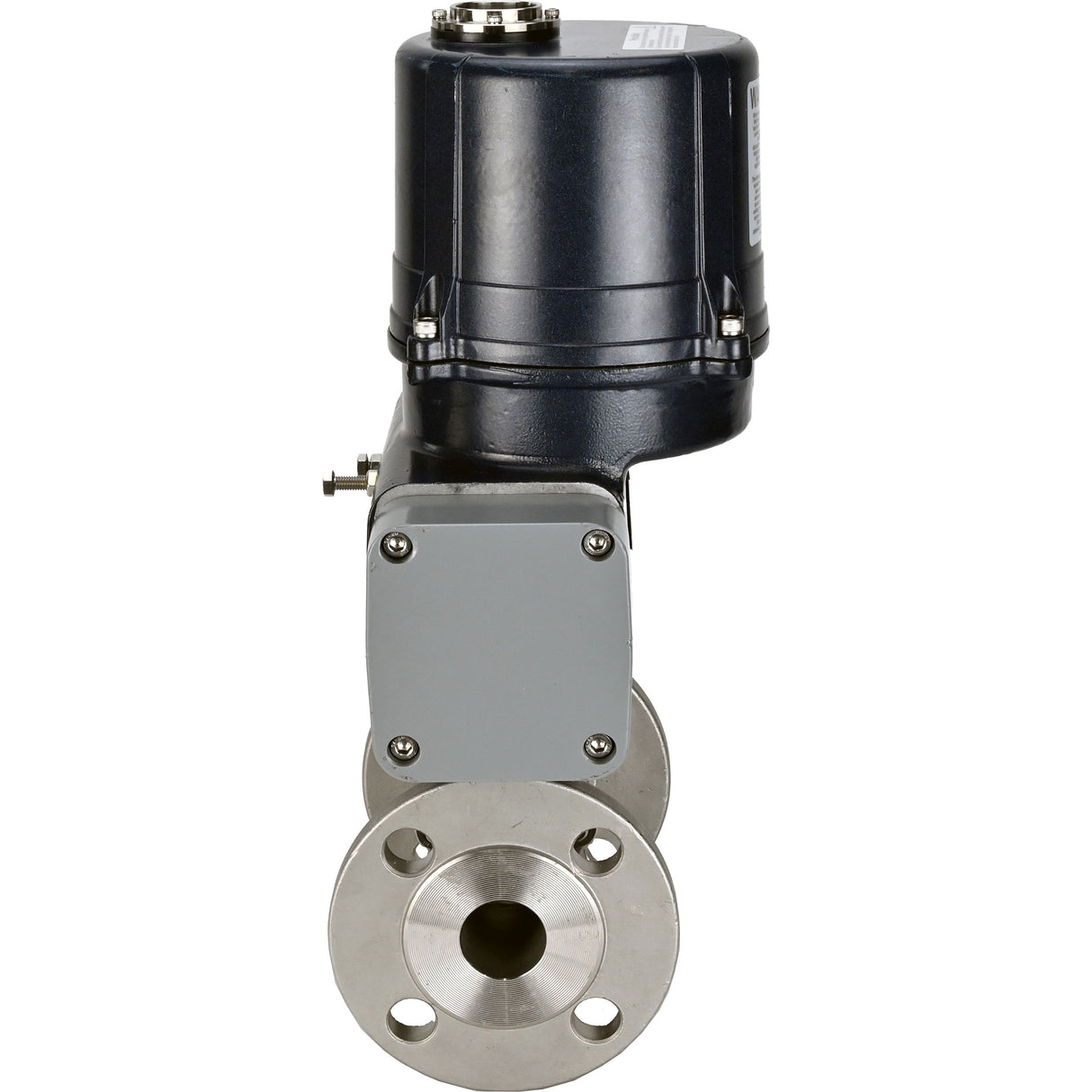 Kugelhähne Elephant BV3131P(3pc)-FP-F-ISO-H Vollbohrung, dreiteilig, geflanscht, Gehäuse - Edelstahl SS304, Dichtung - PTFE, mit elektrischem Vierteldreh-Antrieb Elephant QTSA-N-EM-O0-220VAC