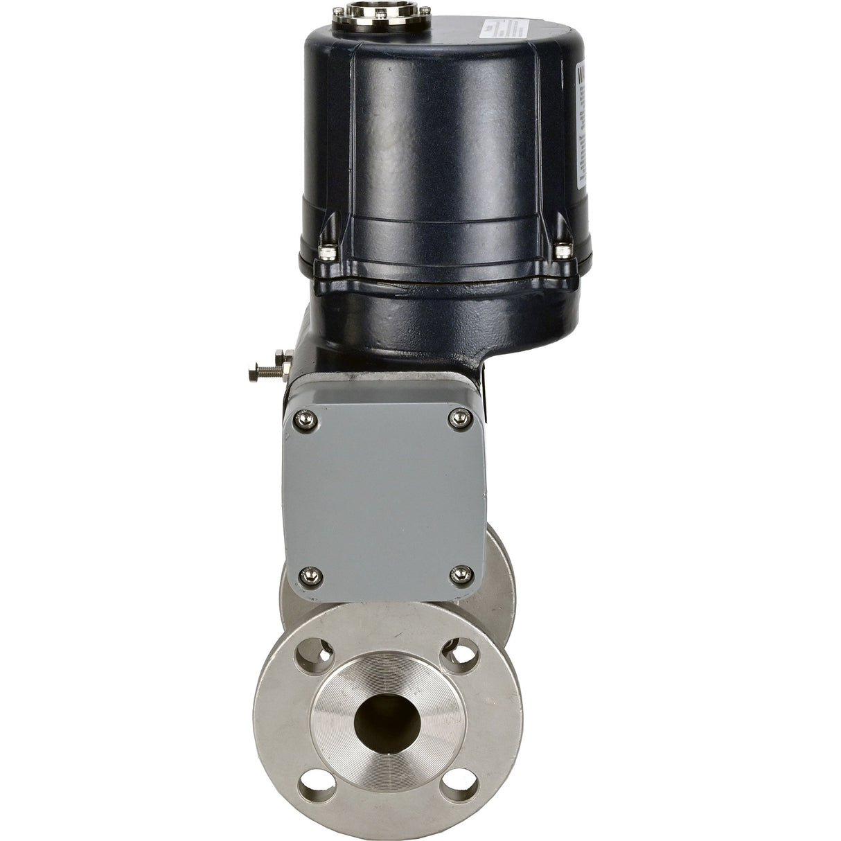Kugelhähne Elephant BV3131P(3pc)-FP-F-ISO-H Vollbohrung, dreiteilig, geflanscht, Gehäuse - Edelstahl SS304, Dichtung - PTFE, mit elektrischem Vierteldreh-Antrieb Elephant QTSA-N-EM-O0-220VAC