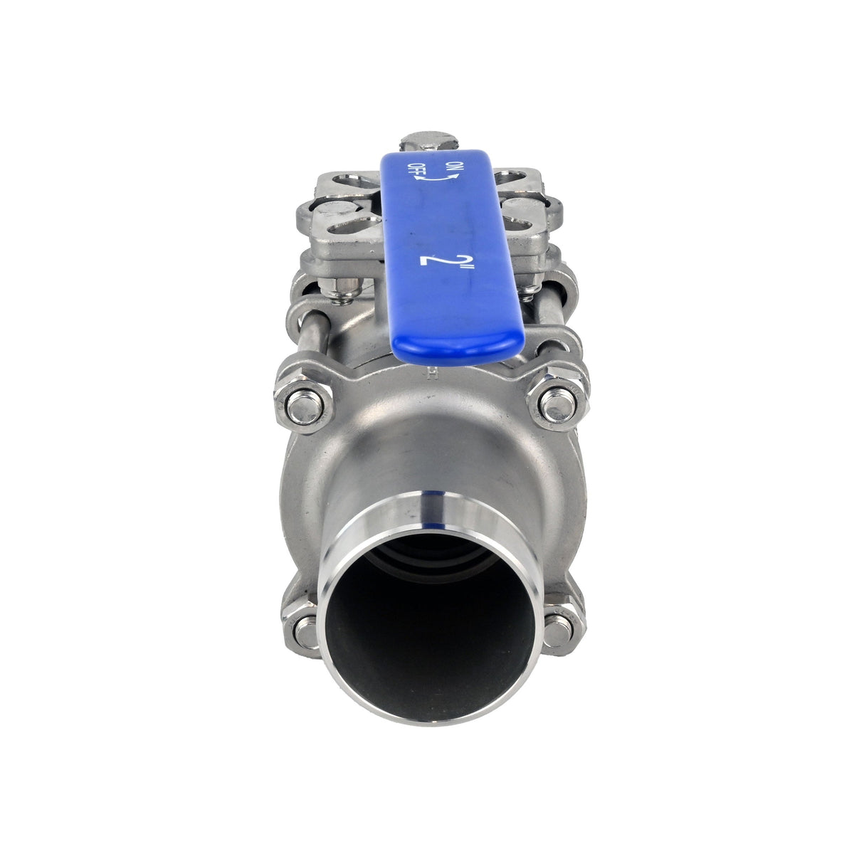 Kugelhähne Elephant BV3131P(3pc)-FP-W-ISO-H Edelstahl SS304, voller Durchgang, dreiteilig, Dichtung - PTFE, geschweißt, mit Griff
