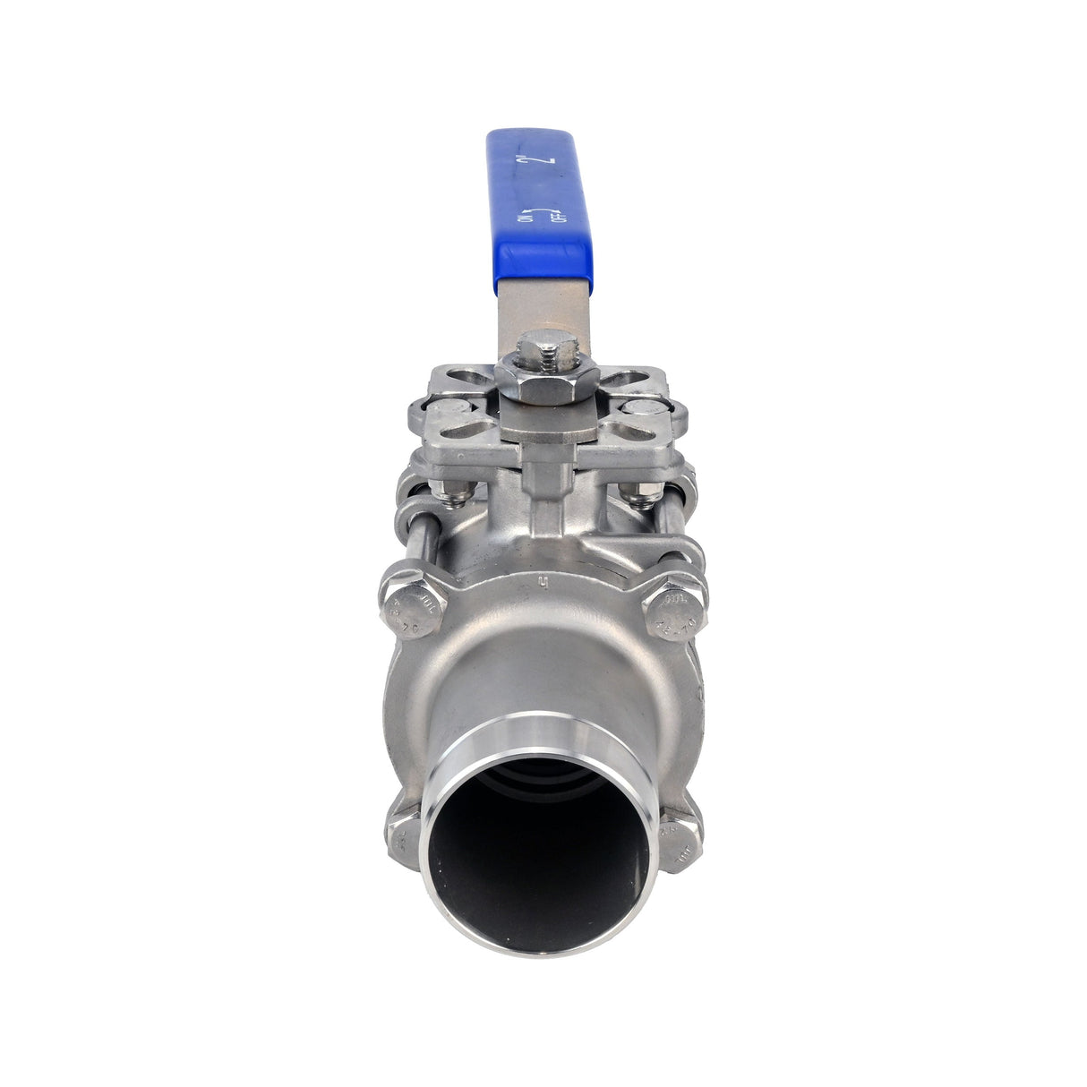 Kugelhähne Elephant BV3131P(3pc)-FP-W-ISO-H Edelstahl SS304, voller Durchgang, dreiteilig, Dichtung - PTFE, geschweißt, mit Griff
