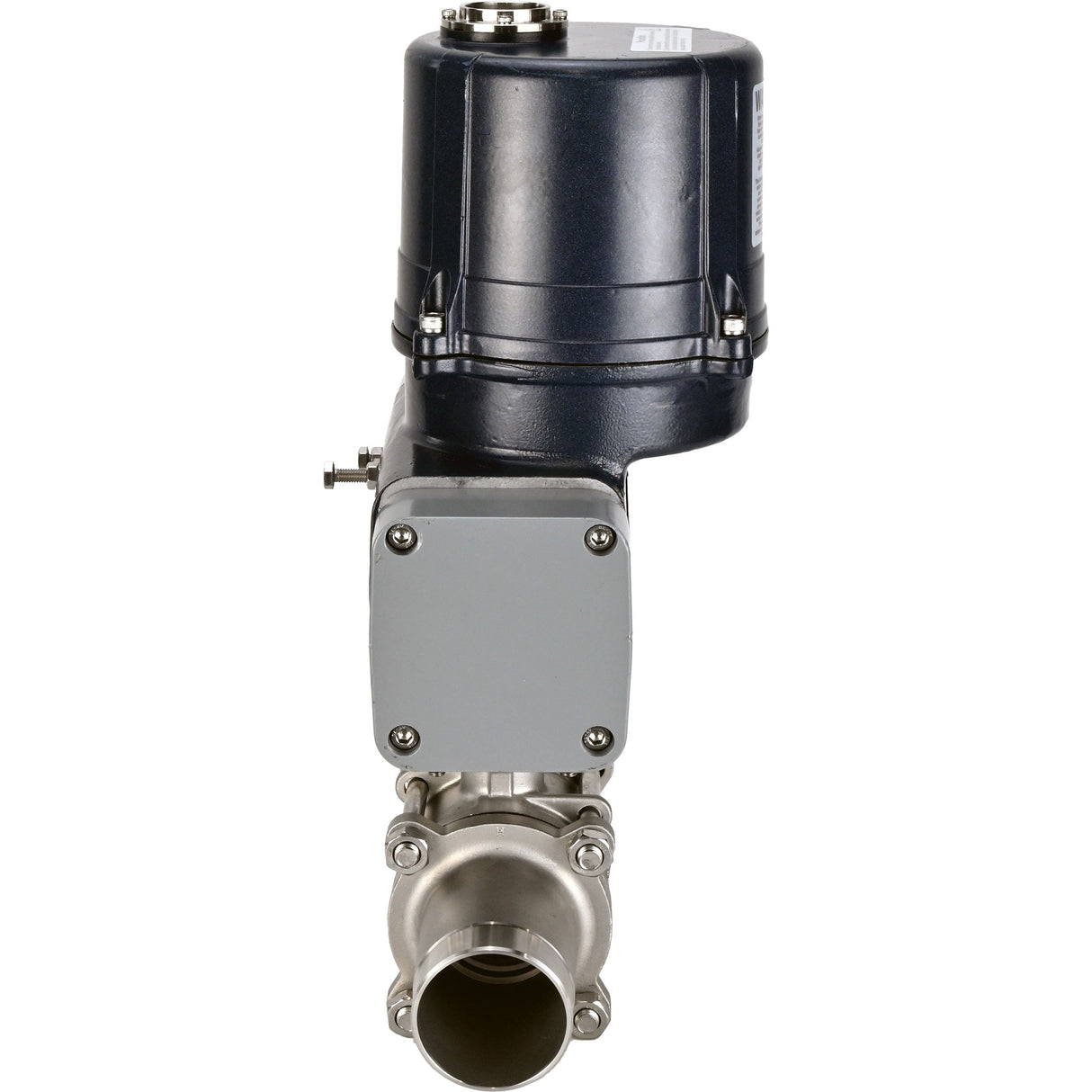 Kugelhähne Elephant BV3131P(3pc)-FP-W-ISO-H LANG voll durchgängig, geschweißt, Gehäuse - Edelstahl SS304, Dichtung - PTFE, mit elektrischem Vierteldrehantrieb Elephant QTSA-N-EM-O0-220VAC