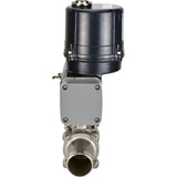 Kugelhähne Elephant BV3131P(3pc)-FP-W-ISO-H LANG voll durchgängig, geschweißt, Gehäuse - Edelstahl SS304, Dichtung - PTFE, mit elektrischem Vierteldrehantrieb Elephant QTSA-N-EM-O0-220VAC