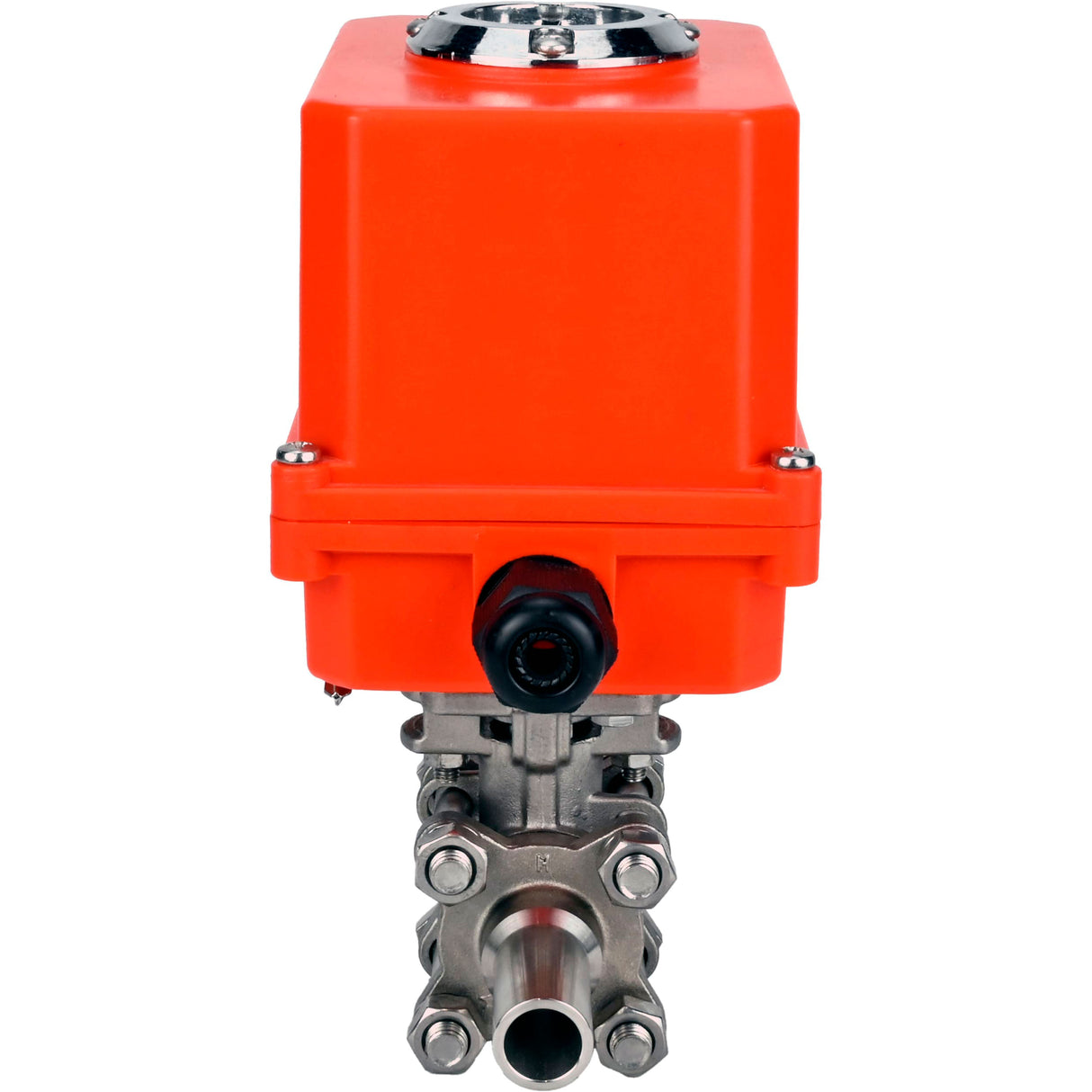Kugelhähne Elephant BV3131P(3pc)-FP-W-ISO-H LANG voll durchgängig, Gehäuse - Edelstahl 304, geschweißt, mit 1/4-Umdrehungs-Elektroantrieb Elephant QT-N-EM-O1-220VAC-U1 MINI 220V