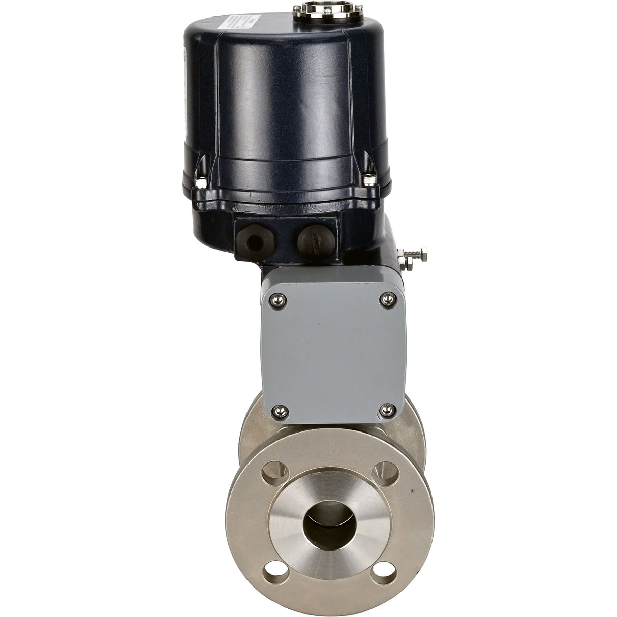 Kugelhähne Elephant BV3232P(2 Stück)-FP-F-ISO-H Vollbohrung, geflanscht, Gehäuse - SS316 Edelstahl, Dichtung - PTFE, mit elektrischem Vierteldrehantrieb Elephant QTSA-N-EM-O0-220VAC