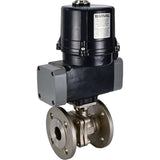 Kugelhähne Elephant BV3232P(2 Stück)-FP-F-ISO-H Vollbohrung, geflanscht, Gehäuse - SS316 Edelstahl, Dichtung - PTFE, mit elektrischem Vierteldrehantrieb Elephant QTSA-N-EM-O0-220VAC