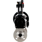 Ball valves Elephant BV3232P(3pc)-FP-F-ISO-H DN65-100 25/40 bar flanged with ISO flange, body - 316 stainless steel, full bore, seal - PTFE, with pneumatic drive PA-DA-105-1, pneumatic distributor 4M310-08 24V, ATU AFC2000