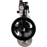 Ball valves Elephant BV3232P(3pc)-FP-F-ISO-H DN65-100 25/40 bar flanged with ISO flange, body - 316 stainless steel, full bore, seal - PTFE, with pneumatic drive PA-DA-105-1, pneumatic distributor 4M310-08 220V, LSU APL-210N, ATU AFC2000