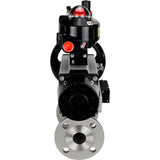 Ball valves Elephant BV3232P(3pc)-FP-F-ISO-H DN65-100 25/40 bar flanged with ISO flange, body - 316 stainless steel, full bore, seal - PTFE, with pneumatic drive PA-DA-105-1, pneumatic distributor 4M310-08 220V, LSU APL-510N Ex, ATU AFC2000