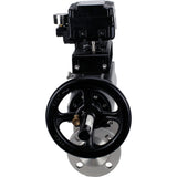 Ball valves Elephant BV3232P(3pc)-FP-F-ISO-H DN65-100 25/40 bar flanged with ISO flange, body - 316 stainless steel, full bore, seal - PTFE, with pneumatic drive PA-DA-105-1, YT-1000RSN electro-pneumatic positioner without feedback