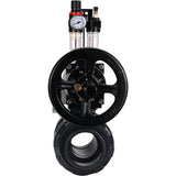 Ball valves Elephant BV4242E-FP-GRM-ISO, body material - UPVC, ball material - UPVC, seal - EPDM, with pneumatic actuator double action PA-DA-105-1, pneumatic distributor 4M310-08 220V and ATU AFC2000