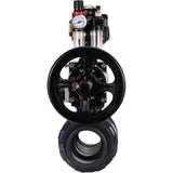 Ball valves Elephant BV4242E-FP-GRM-ISO, body material - UPVC, ball material - UPVC, seal - EPDM, with pneumatic actuator double action PA-DA-105-1, pneumatic distributor 4M310-08 24V, LSU APL-510N EX and ATU AFC2000