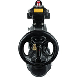 Ball valves Elephant BV4242E-FP-GRM-ISO, body material - UPVC, ball material - UPVC, seal - EPDM, with pneumatic actuator double action PA-DA-105-1 and LSU APL-410N EX