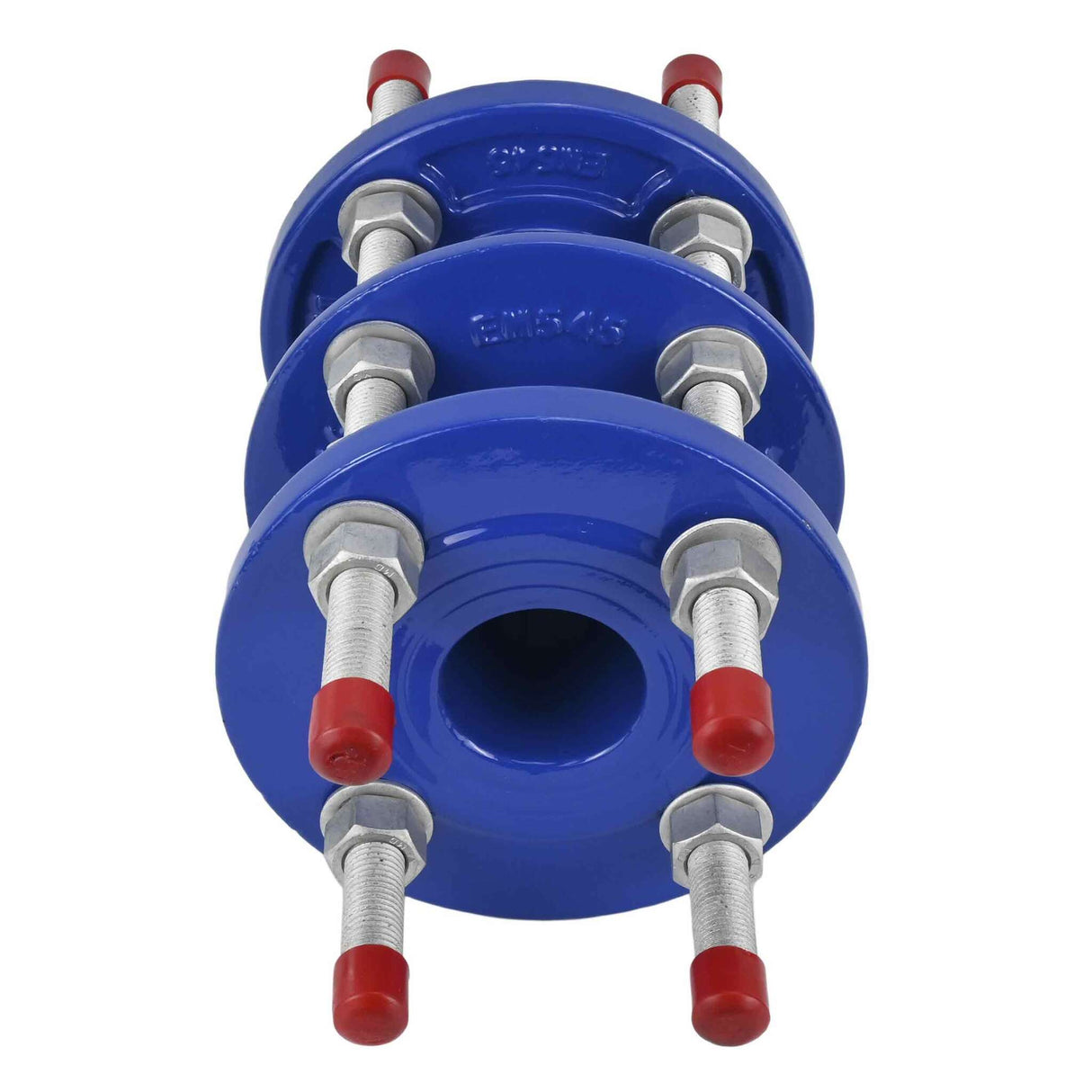 Demontagekupplung Elephant DIA1212E-F Gehäusematerial - Gusseisen GGG400, Dichtung - EPDM, dreiflachsig, Farbe - blau