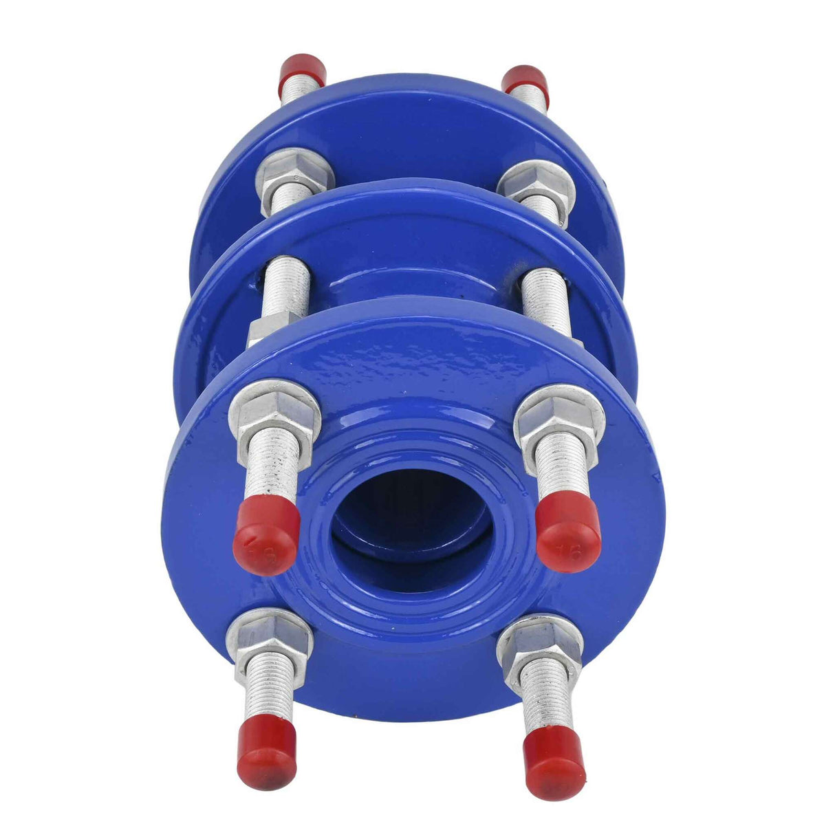 Demontagekupplung Elephant DIA1212E-F Gehäusematerial - Gusseisen GGG400, Dichtung - EPDM, dreiflachsig, Farbe - blau