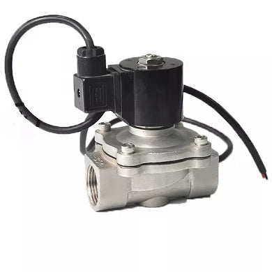 Zweiwege-Elektromagnetventil, normalerweise geschlossen, direkt wirkend, Elephant DHDF11-S-НЗ F 110/220 V, Gehäusematerial – Edelstahl AISI 304, Dichtung – NBR